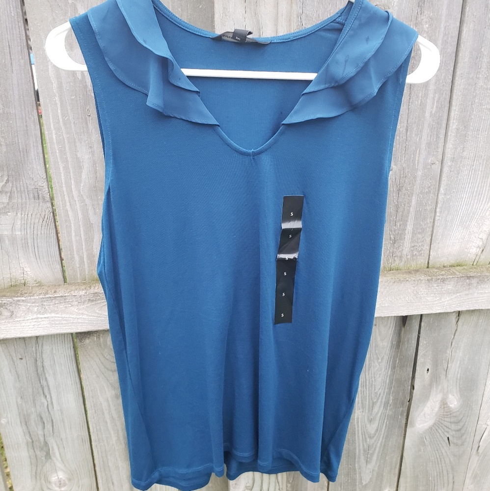 Beautiful Blue Blouse Tank NWT